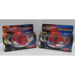 Boxed Johnny Lightning James Bond Heroic Horsepower four car set and Ravishing Ragtops four car set