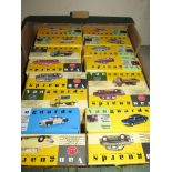 A box of boxed 1:43 scale Vanguards models