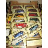 A tray of Matchbox models of Yesteryear including Harrods van