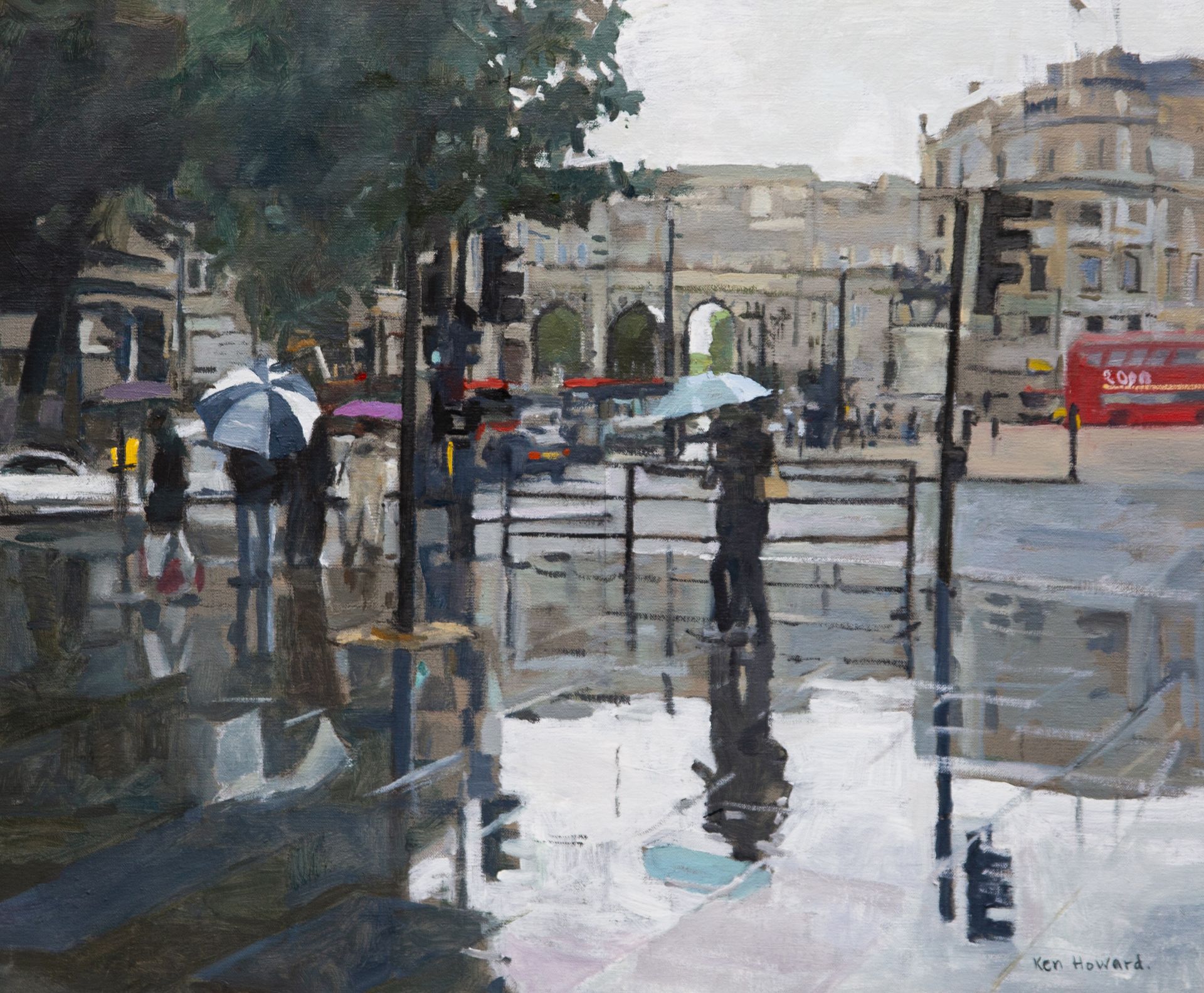 'London Rain Effect' by Ken Howard OBE, RA