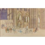 'Concert Rehearsal in Lincoln Cathedral' by Toby Ward NEAC