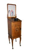 An unusual late Victorian fair ground vaudoscope peep show machine 'Harem Secrets',