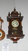 A small Victorian wall clock