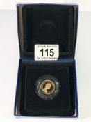 A 1979 gold proof sovereign