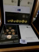 A cased 'The Emblem of Britain' gold coin collection