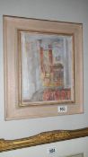 An oil on board 'Walsingham Cottage Interior' signed Janet Goldphin,
