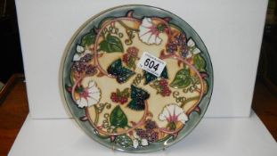 A Moorcroft 'Summers End' 1998 year plated designed by Rachel Bishop