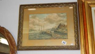 A framed and glazed watercolour 'Scottish Cove' signed Hamilton Glass