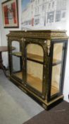 A 19th Century Boulle display cabinet