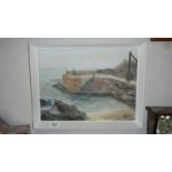 A pallet knife oil on board 'Lamorna Cove autumn 1968' signed J C Wooton