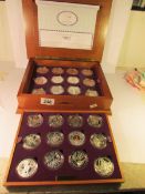 A cased Royal Mint Golden Jubilee silver coin collection