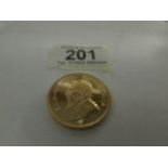 A 1981 gold Krugerrand