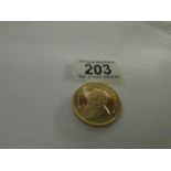 A 1981 gold Krugerrand