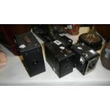 A Brownie box camera,