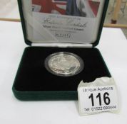 A Royal Mint 100th anniversary of the Entente Cordiale silver proof Piedfort crown