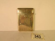 A silver card case, Birmingham 1870, B.R.C. Ltd, 9.5 x 6.