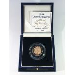 A Royal Mint 1998 United Kingdom gold proof 50p coin,