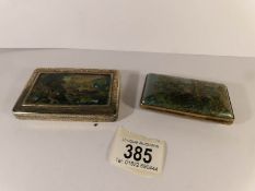 2 19th century card cases