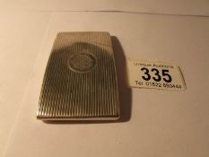 A silver card case, Birmingham 1894, G.U., 8 x 4.