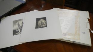 A portfolio of Spanish prints collection Casa De Ahorros Y Monte De Piedad.