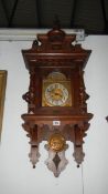 An old oak wall clock,