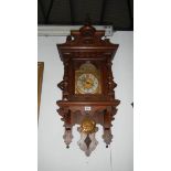 An old oak wall clock,