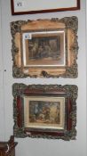 A pair of framed and glazed 'Baxter' prints, 1853,