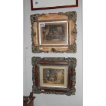 A pair of framed and glazed 'Baxter' prints, 1853,