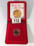 A 1980 proof half sovereign