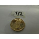 A 1981 gold Krugerrand