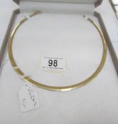 A 14k gold necklace,