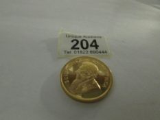 A 1981 gold Krugerrand