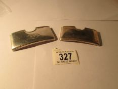 2 silver card cases,