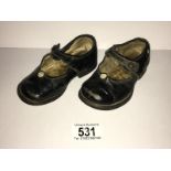 A pair of 19th century child's shoes