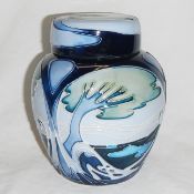A Moorcroft 'Knypersley' ginger jar designed by Emma Bossons