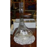 A fine 'Baccarat' glass vase