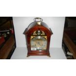 A mahogany bracket clock