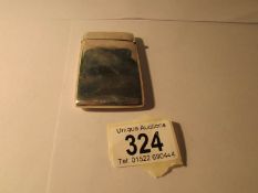 A silver card case hall marked Chester 1899.