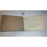 A post-war autograph book from F.
