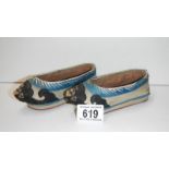 A pair of 19th century Chinese slippers