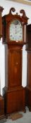 A circa 1830-40 8 day longcase clock with oak and mahogany inlaid shell to door by C.