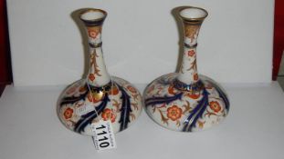 A pair of early Macintyre spill vases