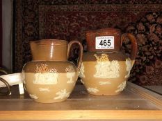 2 Royal Doulton stoneware harvest jugs