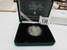 A Queen Mother centenary year silver proof Piedford crown