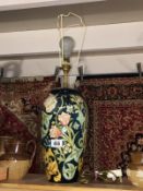 A Moorcroft table lamp,