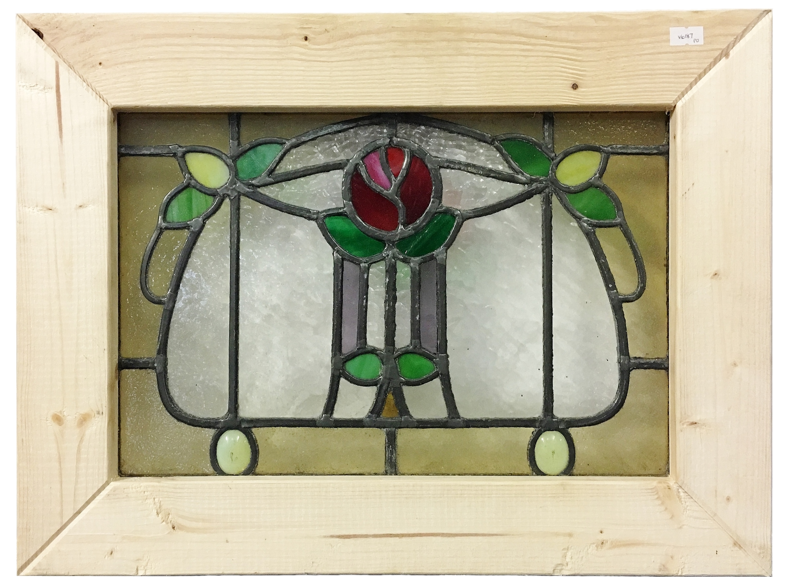 A small Victorian stained glass window,