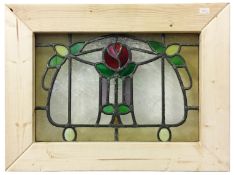 A small Victorian stained glass window,