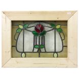 A small Victorian stained glass window,