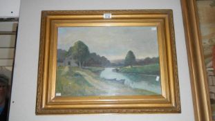 A framed and glazed oil on board signed Charles McAuley (1910-1999), image 49.