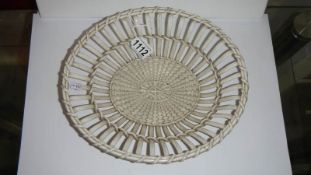 An early Wedgwood lattice bowl in good condition